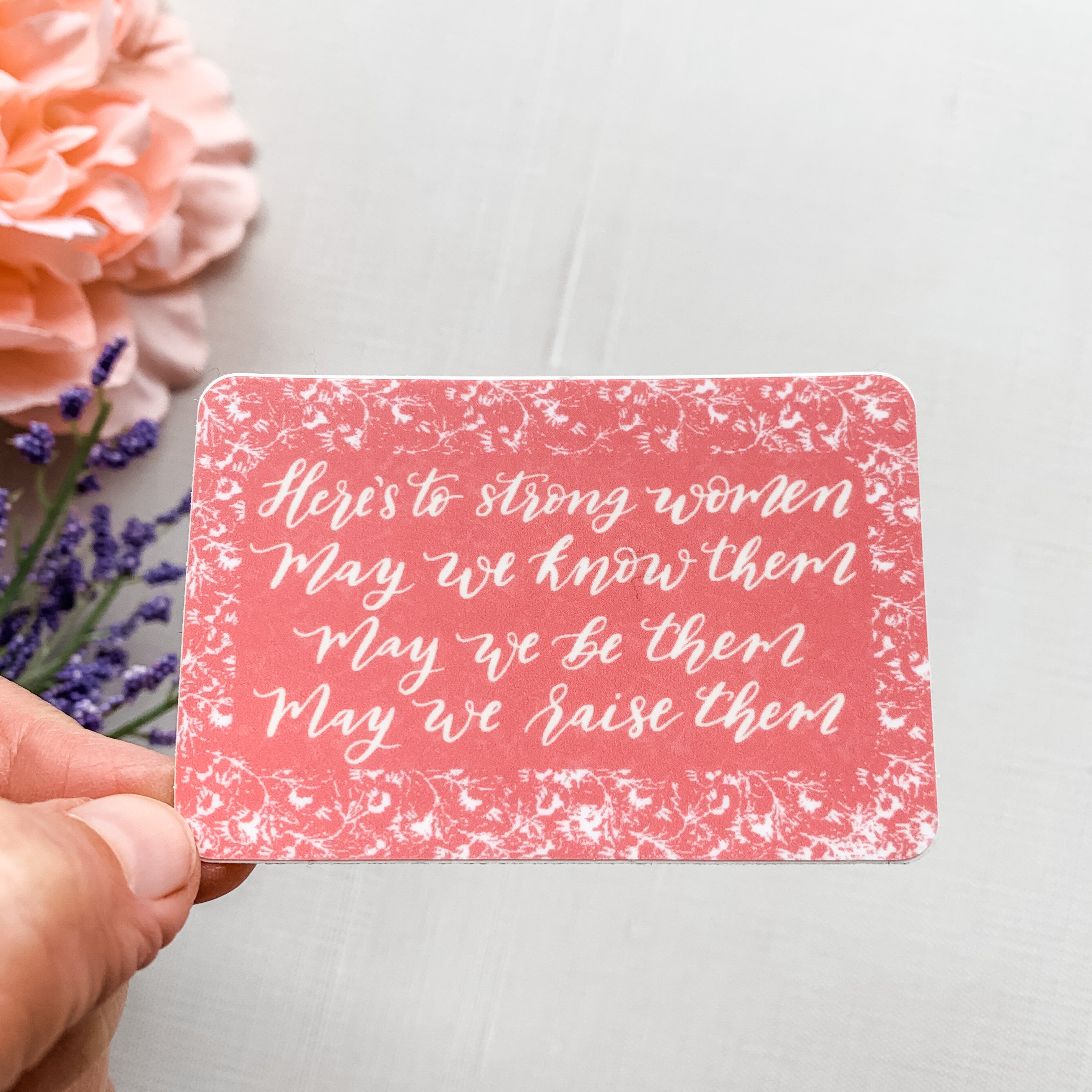 Here's To Strong Women Sticker Decal – The Literary Book Club